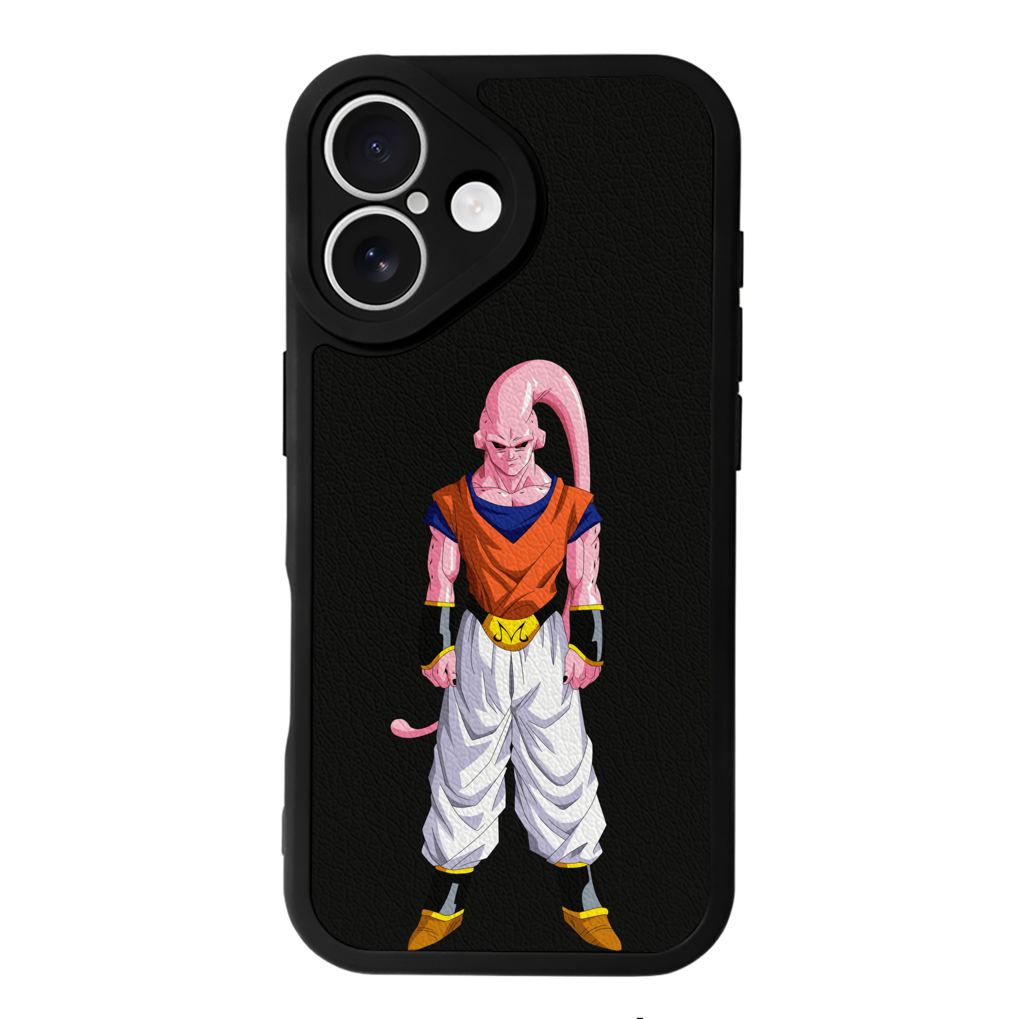 （画像用） ドラゴンボール 魔人ブウ DRAGON BALL Majin Buu 【iPhone 16シリーズ対応】シリコンスマホケース（レザー調） 材質：シリコン
